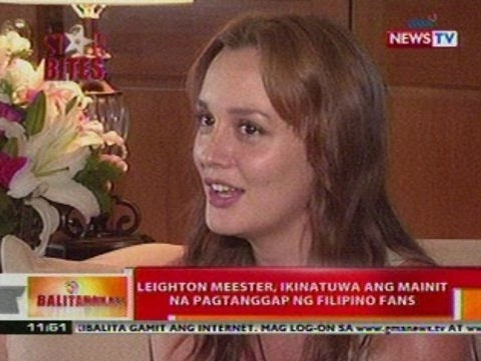 BT: Leighton Meester, ikinatuwa ang mainit na...
