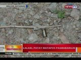 BT: Lalaki sa Batangas, patay nang pagbabarilin