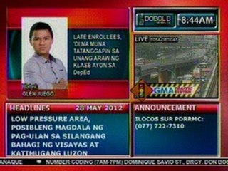 DB: DepEd: Late enrollees, 'di na muna tatanggapin sa unang araw ng klase (052812)