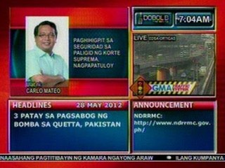 DB: Paghihigpit sa seguridad sa paligid ng SC, nagpapatuloy (052812)