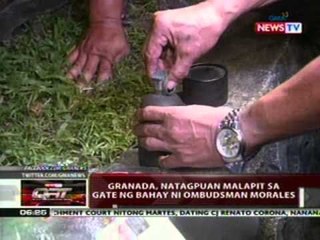 QRT: Granada, natagpuan malapit sa gate   ng bahay ni Ombudsman Morales