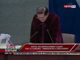 SONA: Hatol ng impeachment court kay CJ Corona, 'immediately executory'
