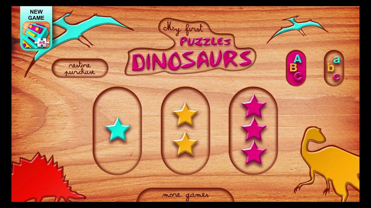 Dinosaurs - A Kid Puzzle Game for Learning Alphabet - Best App For Kids - iPhoneiPadiPod Touch