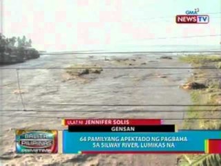 BP: 64 pamilyang apektado ng pagbaha sa Silway river, lumikas na