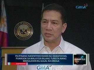 Saksi: Pinay sa Malaysia, nahaharap sa parusang kamatayan para sa kasong drug trafficking