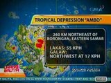 UB: Tropical Depression 'Ambo', unang bagyo para sa taong ito