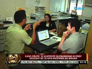 Ilang grupo, 'di kuntento sa paliwanag ni PNoy kaugnay ng 'di niya pagpirma ng waiver