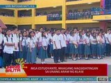 UB: Mga estudyante ng Batasan National High School, maagang nagsidatingan sa unang araw ng klase