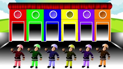 Learn Colors for Children  - Fireman Sam Colours for Kids to Learn - Color Learning Videos