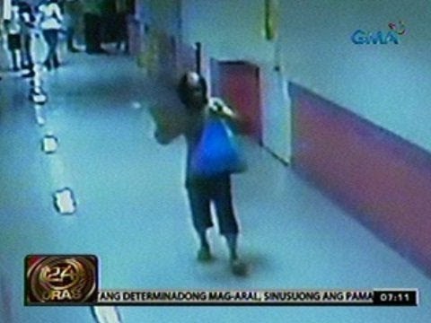 24 Oras: Pagnanakaw ng isang babae sa East Avenue Med. Center, huli sa CCTV