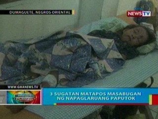 BP: 3 sugatan nang masabugan ng   napaglaruang paputok sa Negros   Oriental