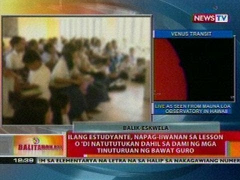 BT: Ilang estudyante, di natututkukan dahil sa dami ng mga tinuturuan ng guro