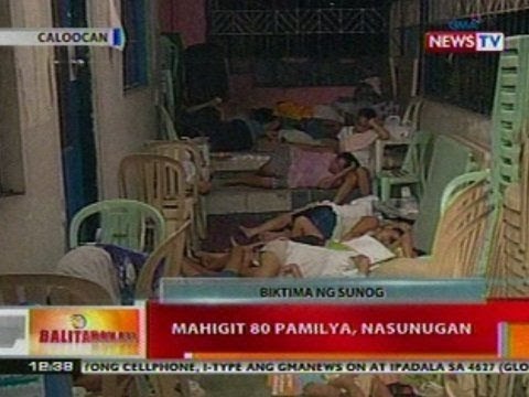 BT: Mahigit 80 pamilya sa Caloocan, nasunugan