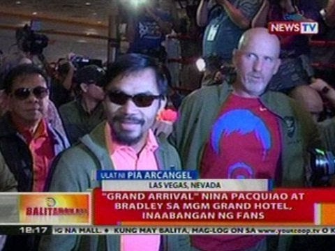 BT: 'Grand arrival' nina Pacquiao at Bradley sa MGM Grand Hotel, inaabangan ng fans