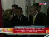 BT: PNoy, nasa UK na para sa kauna-unahang   official visit doon
