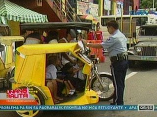 UB: Mga tricycle na overloaded ng mga estudyante, hinuli ng LTO