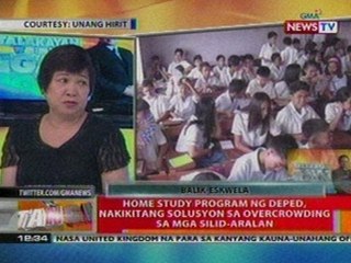 BT: Home study program ng DepEd,   nakikitang solusyon sa overcrowding sa   mga silid- aralan