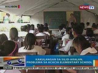 NTG: Kakulangan sa silid-aralan, problema sa Acacia Elementary School sa Malabon
