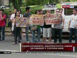 QRT:  Ilang UP students, nagprotesta vs   tuition hike