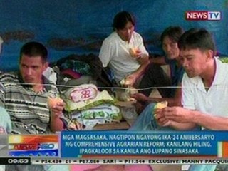 NTG: Mga magsasaka, nagtipon ngayong ika-24 anibersaryo ng Comprehensive Agrarian Reform
