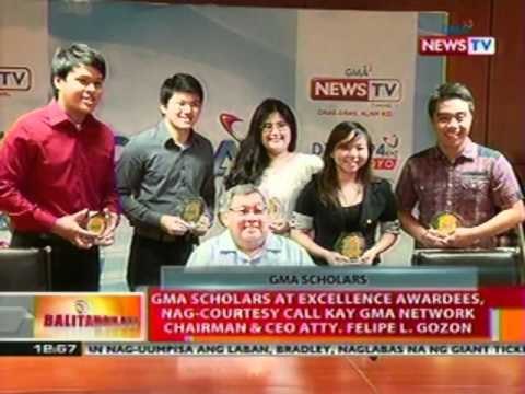 GMA Scholars at Excellence Awardees, nag-courtesy call kay GMA Chairman & CEO atty. Felipe Gozon