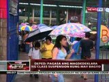 DepEd: LGU ang mag-aanunsyo ng class suspension para sa elementarya at high school kapag maulan