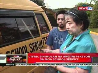 QRT: LTFRB, sinimulan na ang inspeksyon sa mga school service