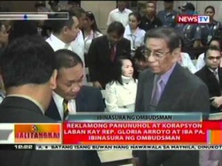 Download Video: BT: Reklamong panunuhol at korapsyon laban kay Rep. Gloria Arroyo at iba pa, ibinasura ng Ombudsman