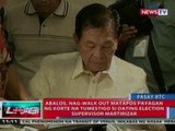 NTVL: Abalos, nag-walk out matapos payagan ng korte na tumestigo si Martirizar