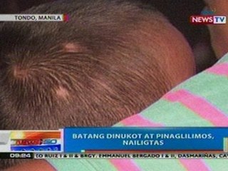 NTG: Batang dinukot at pinaglilimos sa Maynila, nailigtas