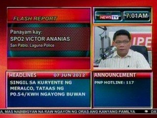 DB: Panayam kay SPO2 Victor Anenias ng San Pablo, Laguna Police