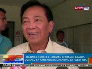 Download Video: NTG: Ex-Comelec Chairman Abalos, dumalo sa kanyang bail hearing sa Pasay RTC