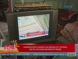 UB: Generation charge ng Meralco, tataas ng P0.54 kada kilowatt hour