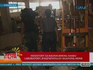 UB: Inventory sa nadiskubreng shabu lab sa Parañaque, ipagpapatuloy ngayong araw