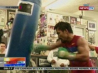 NTG: Pacquiao, diretso training matapos ang dinaluhang presscon