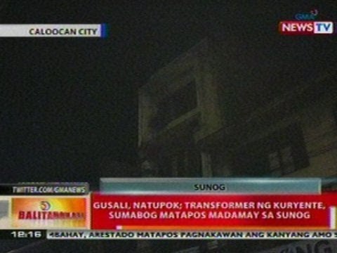 BT: Gusali, natupok sa Caloocan; transformer ng kuryente, sumabog matapos madamay sa sunog