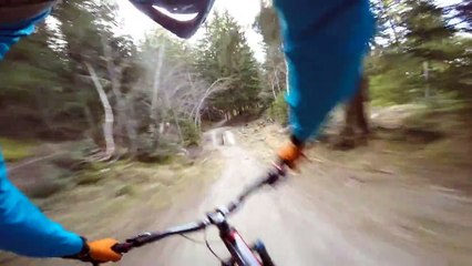 Descente incroyable en VTT de Kilian Bron, et sans freiner une seule fois!