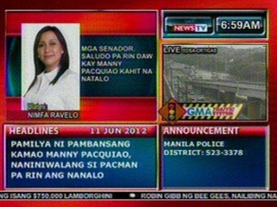 DB: Mga senador, saludo pa rin daw kay Manny Pacquiao kahit na natalo