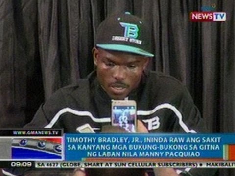 NTG: Bradley, ininda raw ang sakit sa kanyang mga bukung-bukong sa gitna ng laban nila ni Pacquiao