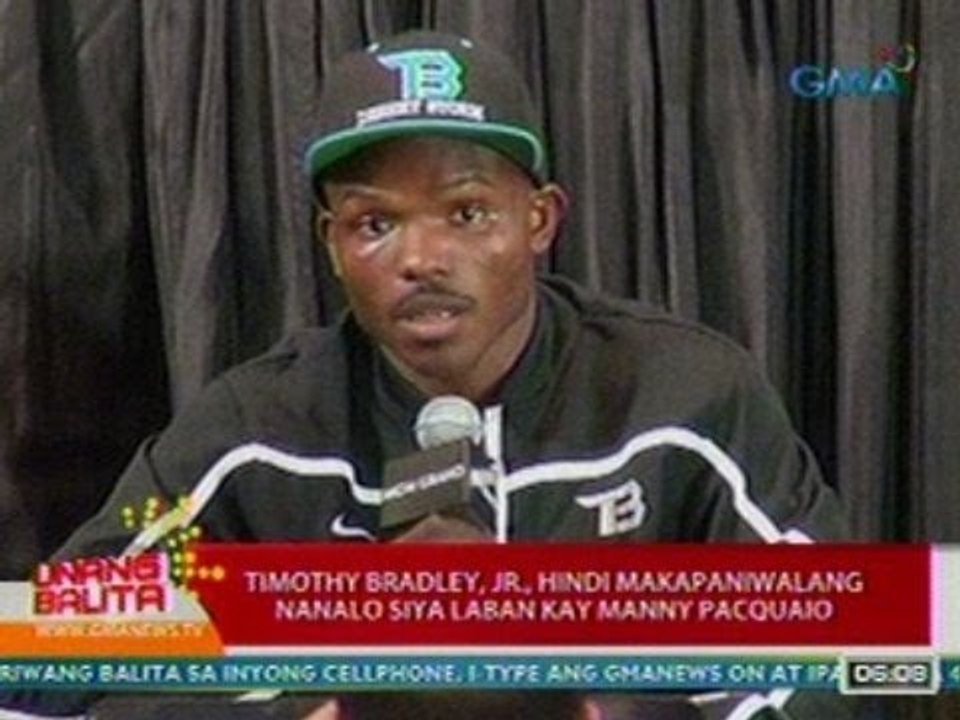 UB: Timothy Bradley, Jr., hindi makapaniwalang nanalo siya laban kay Manny Pacquiao