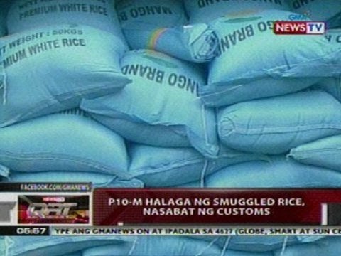 QRT: P10-M halaga ng smuggled rice, nasabat ng customs