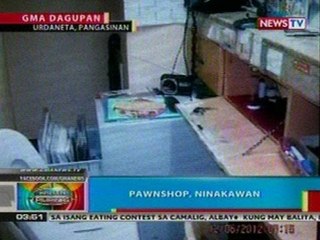 BP:  Pawnshop sa Pangasinan, ninakawan