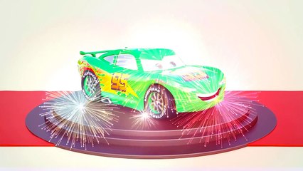 Lightning McQueen   Learn Colors for Toddlers   3D Vehicles   Colours for Kids   Learning Video