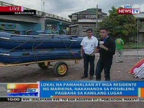 NTG: LGU at mga taga-Marikina, nakahanda sa posibleng pagbaha sa kanilang lugar