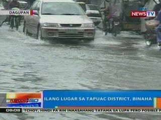 NTG: Ilang lugar sa Tapuac District, Dagupan City, binaha