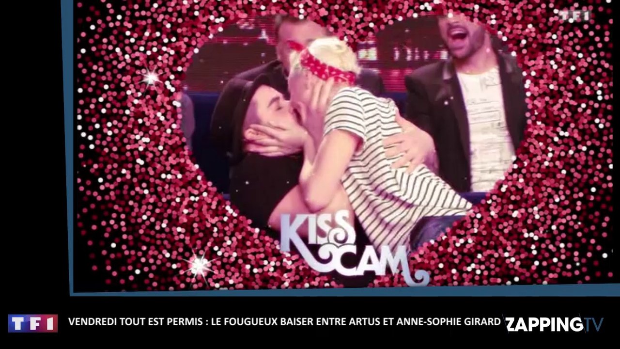 VTEP : Artus embrasse fougueusement Anne-Sophie Girard sur le plateau (Vidéo)