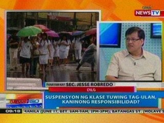 NTG: Suspensyon ng klase tuwing tag-ulan, kaninong responsibilidad?