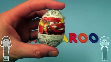 Disney Cars Surprise Egg Word Jumble! Spelling Animals! Lesson 10 Toys for Kids!