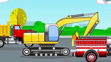 Der Lastwagen und das Polizeiautos Der Zeichentrickfilm für Kinder Kinderfilm deutsch