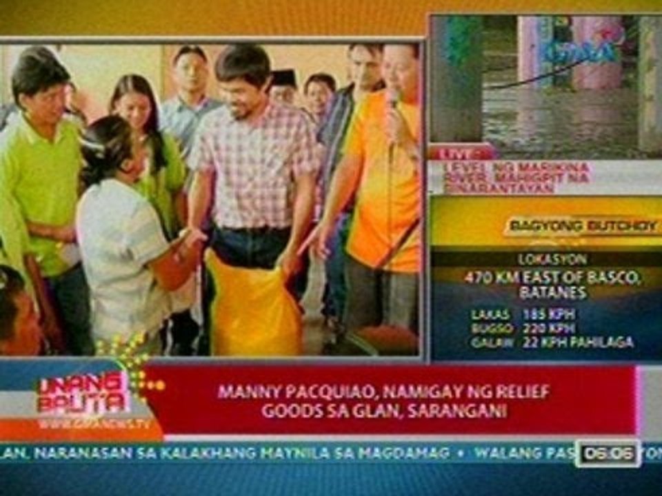 UB: Rep. Manny Pacquiao, namigay ng relief goods sa Glan, Sarangani